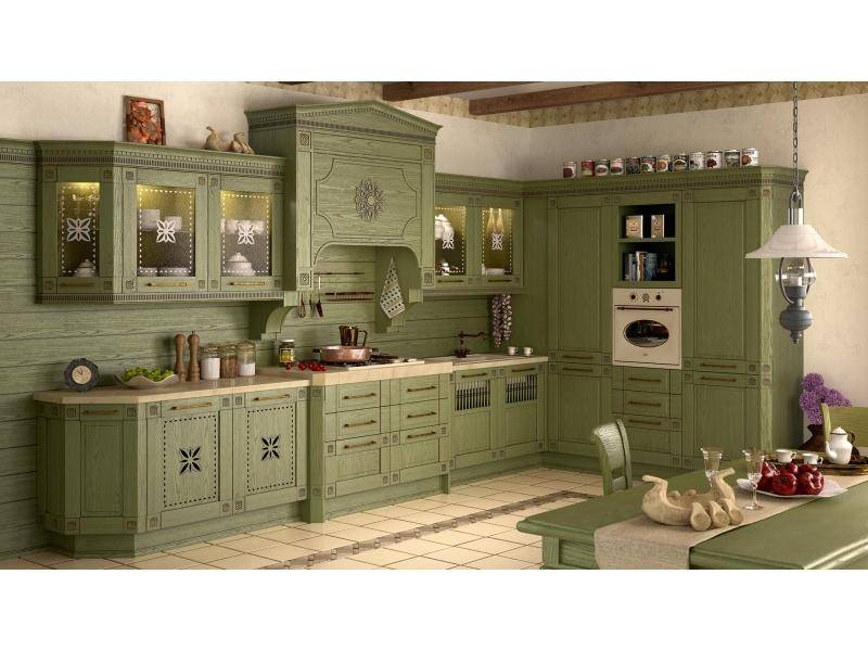 кухня прямая floreale verde в Нижневартовске