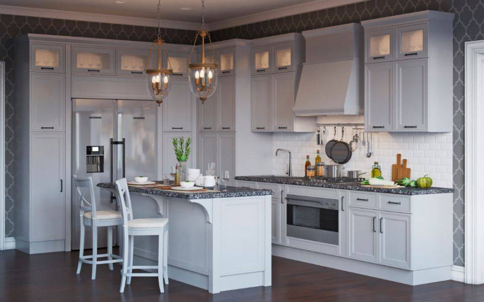 классическая кухня честер с островом в Нижневартовске