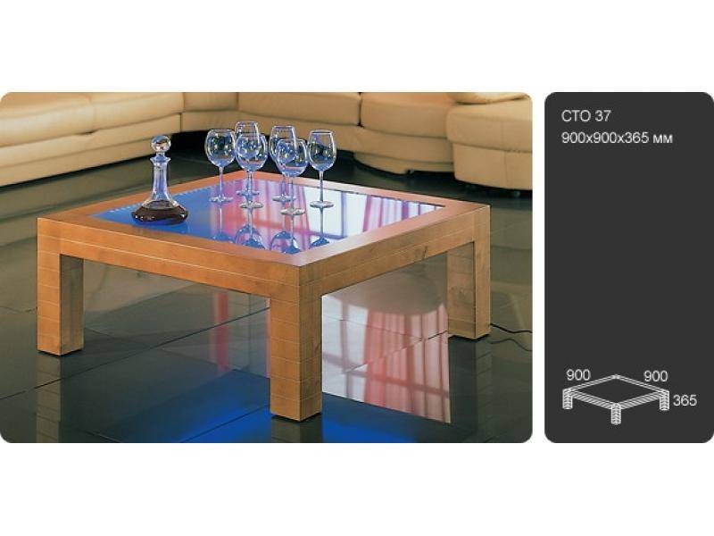 журнальный стол со светодиодной подсветкой сто 37 в Нижневартовске