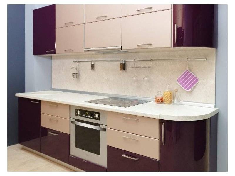 элегантная кухня софт с плавными линиями в Нижневартовске