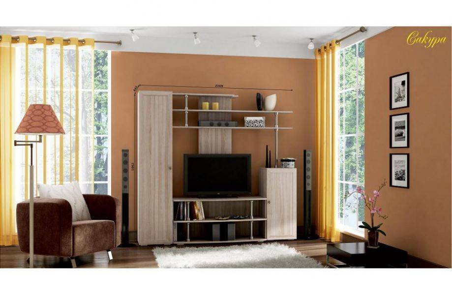 гостиная стенка сакура 1 в Нижневартовске