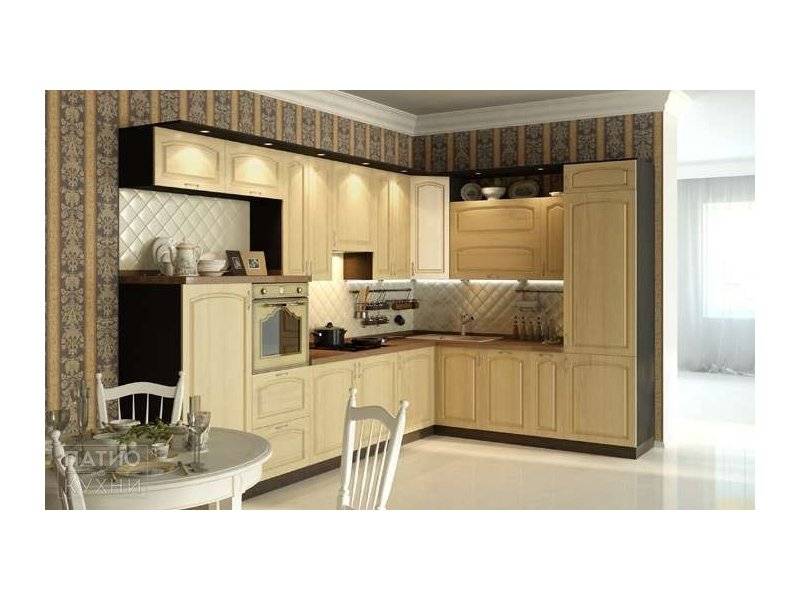 кухня классика octavia угловая (бежевая) арт. 122 в Нижневартовске