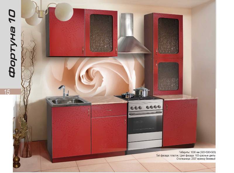 кухонный гарнитур прямой фортуна 10 в Нижневартовске