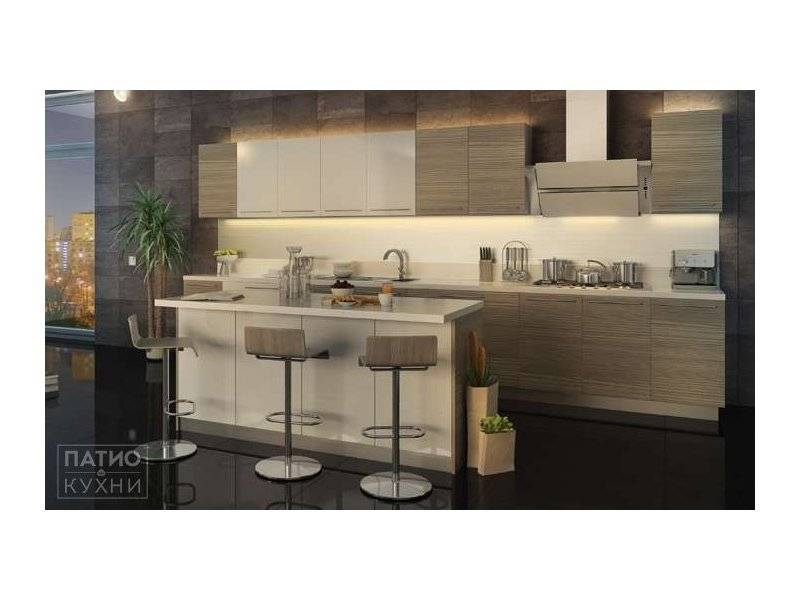 кухня dolce островная (серая лиственница) в Нижневартовске