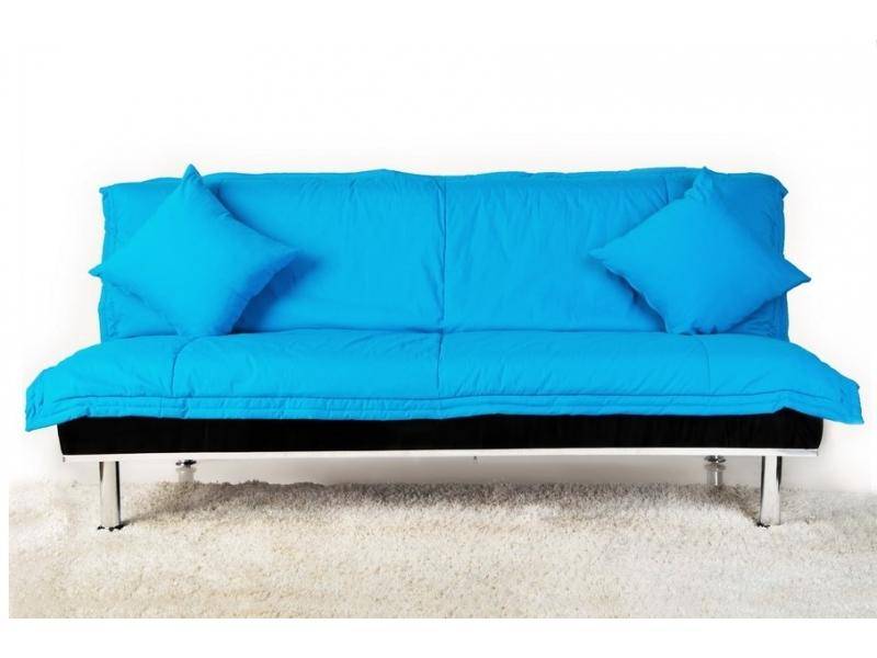 голубой прямой диван-кровать оптим в Нижневартовске