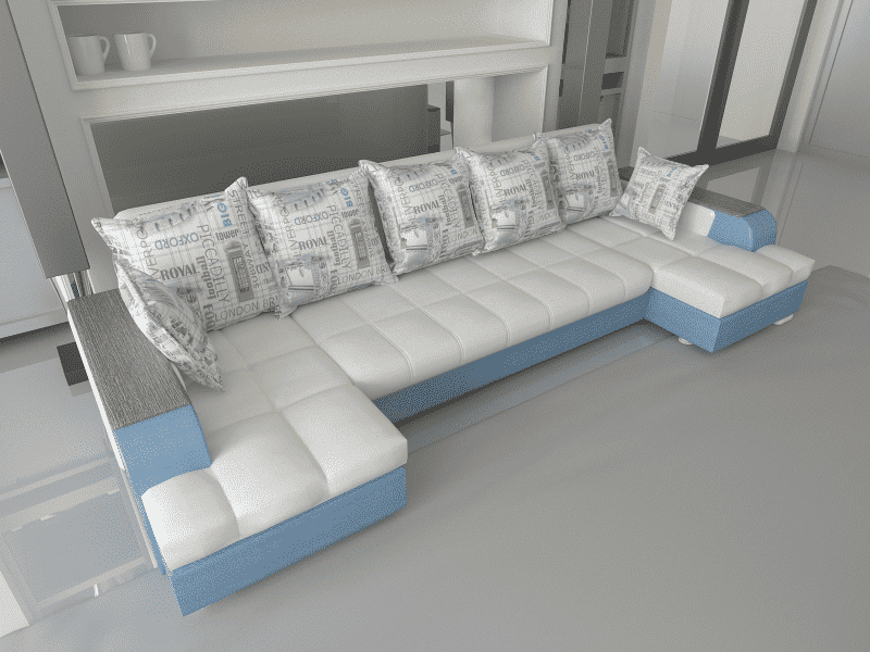 угловой п-образный диван гранд тик-так в Нижневартовске