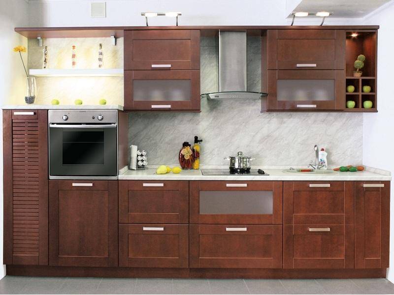 кухонный гарнитур береза цвет итальянский орех в Нижневартовске