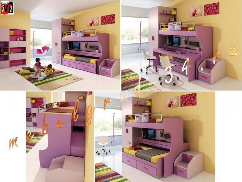 двухъярусная кровать элодия с письменым столом в Нижневартовске