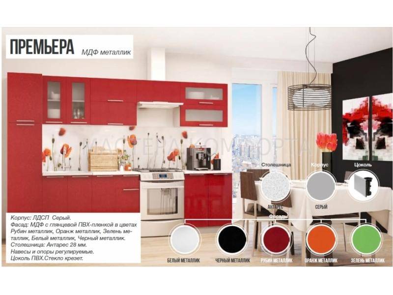 кухня мдф пвх премьера в Нижневартовске