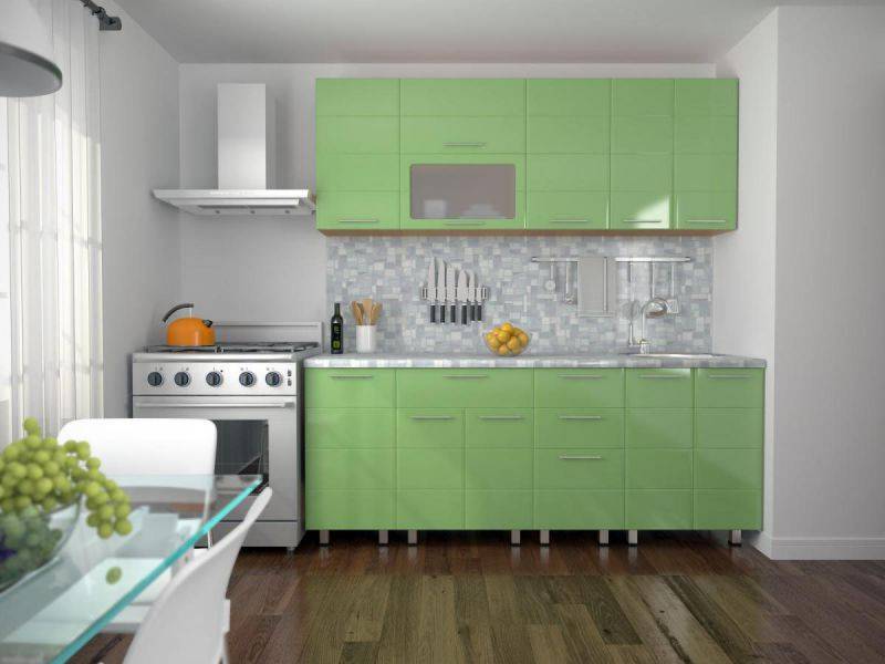 кухня техно салатовая в Нижневартовске