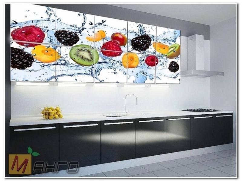 прямая кухня джес с фотопечатью в Нижневартовске