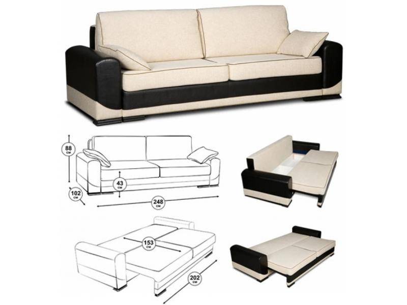 диван прямой релоти голд в Нижневартовске