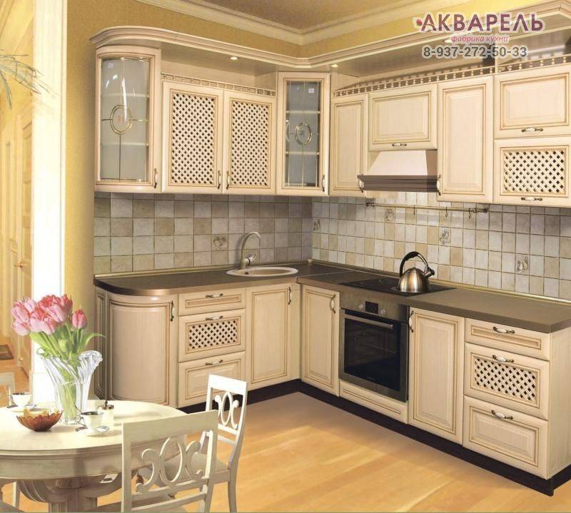 кухня угловая в пленке пвх с патиной в Нижневартовске