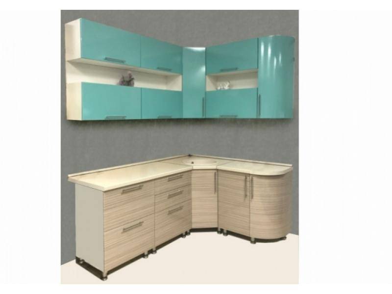 кухня угловая фасады мдф глянец в Нижневартовске