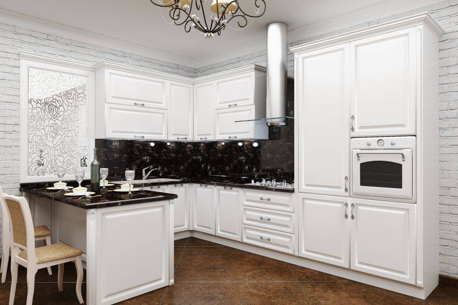 угловой белый кухонный гарнитур мюнхен в Нижневартовске