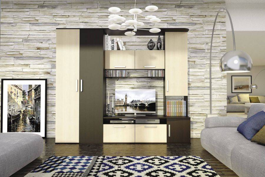 стенка в гостиную алегро комбинированная в Нижневартовске