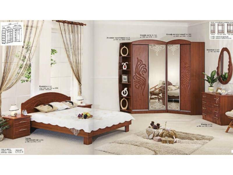 спальня ракушка с угловым шкафом в Нижневартовске