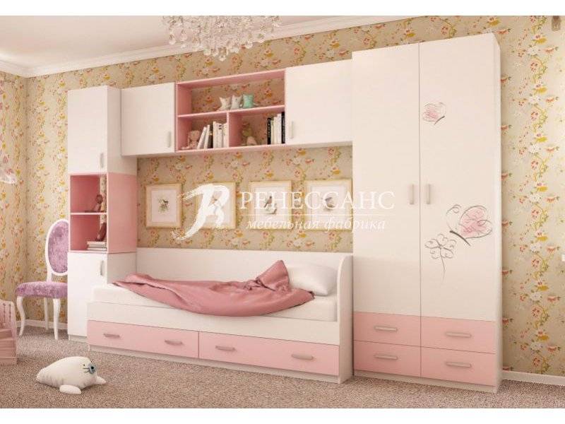 нежная детская комната для девочки бабочки в Нижневартовске