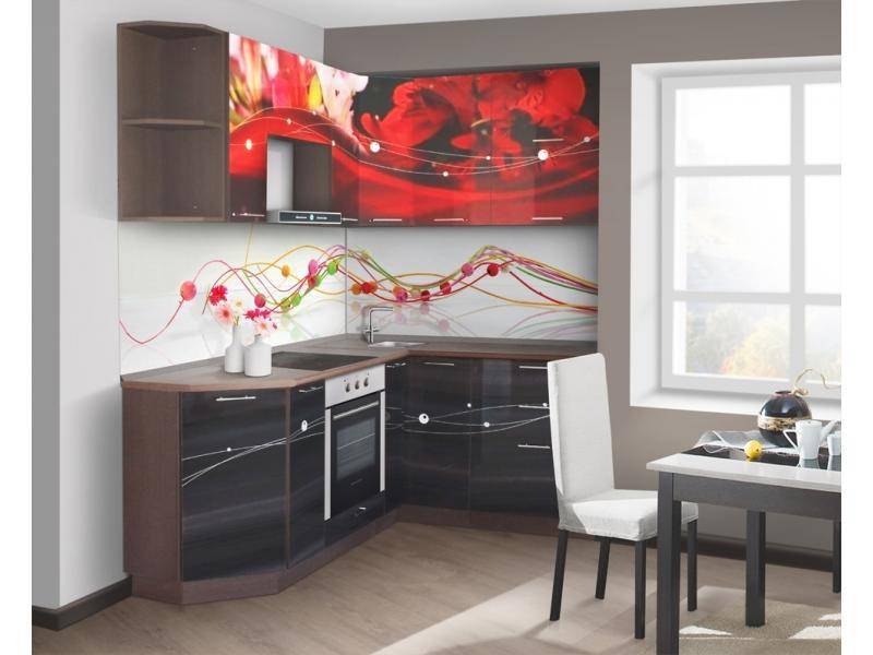 угловая кухня красные лепестки в Нижневартовске