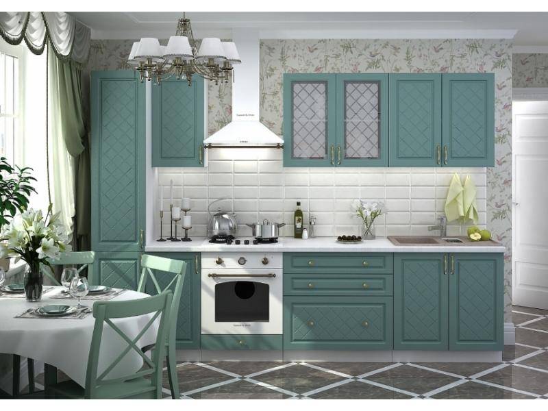 кухня модульная модена бирюза в Нижневартовске