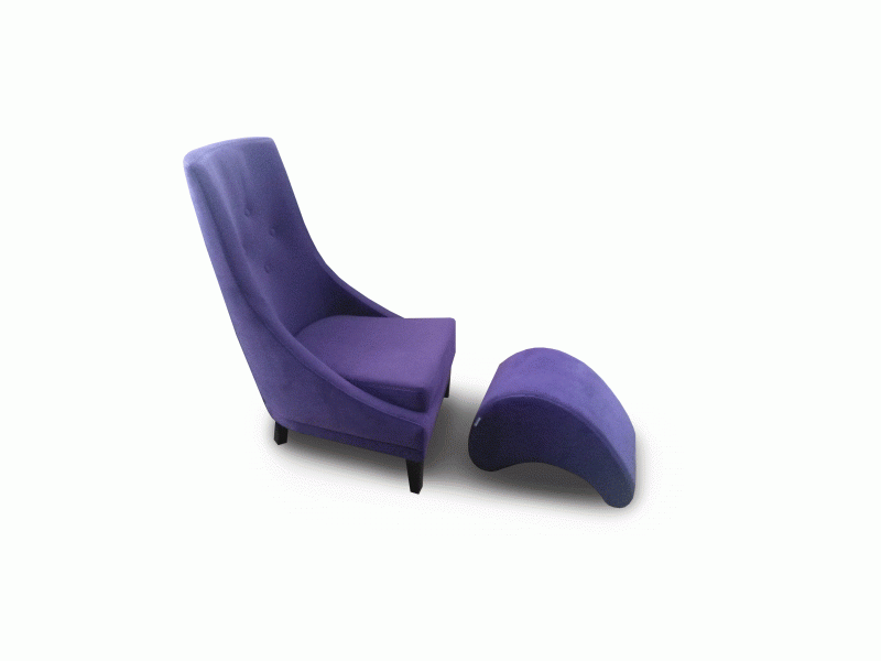 кресло с пуфом для ног в Нижневартовске