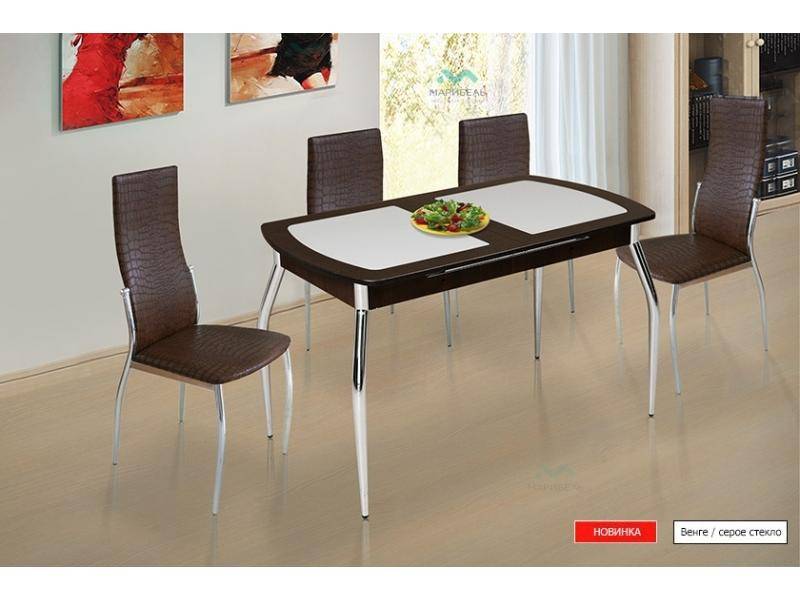 раздвижной обеденный стол со стеком в Нижневартовске