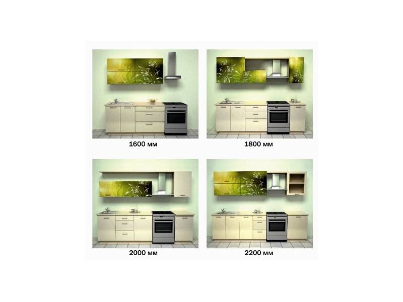 кухонный гарнитур зеленый лилии в Нижневартовске