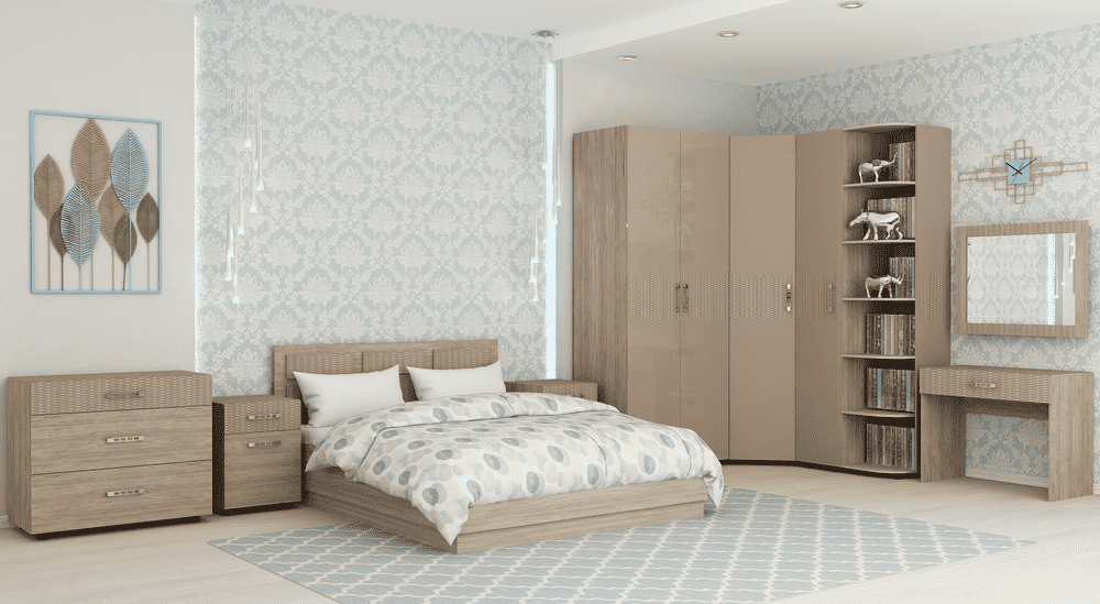 модульный спальный гарнитур каприз-3 в Нижневартовске