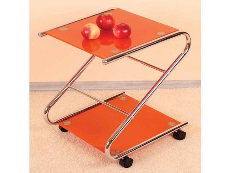 стол стеклянный оранжевый в Нижневартовске