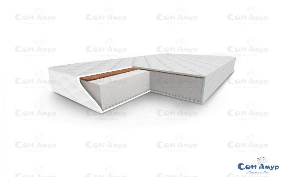 детский ортопедический матрас амур с кокосом и латексом в Нижневартовске