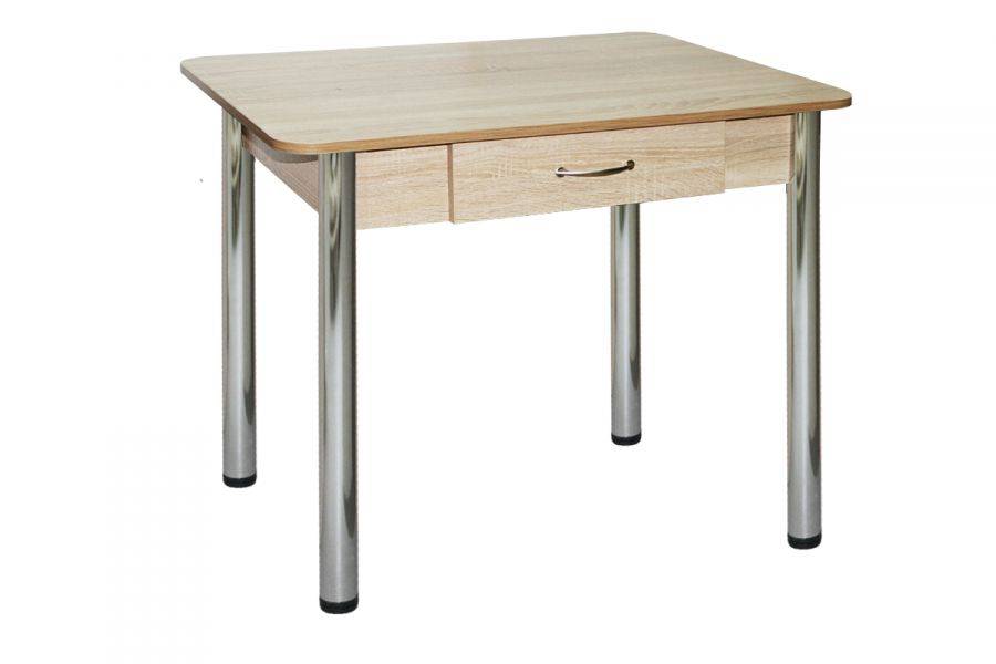 стол обеденный с ящиком люкс-2 дуб сонома в Нижневартовске