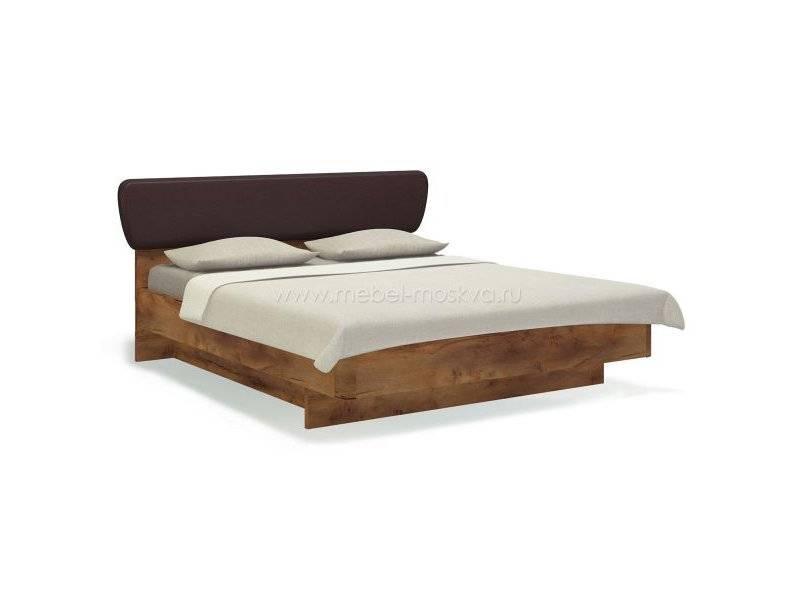 удобная двуспальная кровать с мягким изголовьем solo в Нижневартовске
