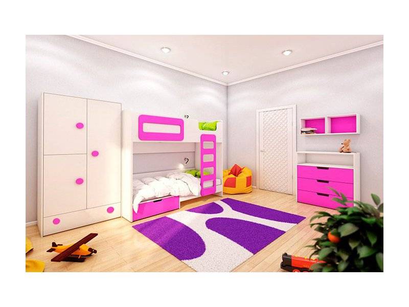 мебель для детской брусника с двухъярусной кроватью в Нижневартовске