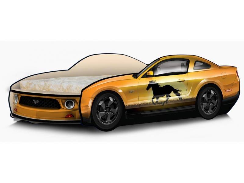 кровать-машина мустанг-спирит оранж в Нижневартовске