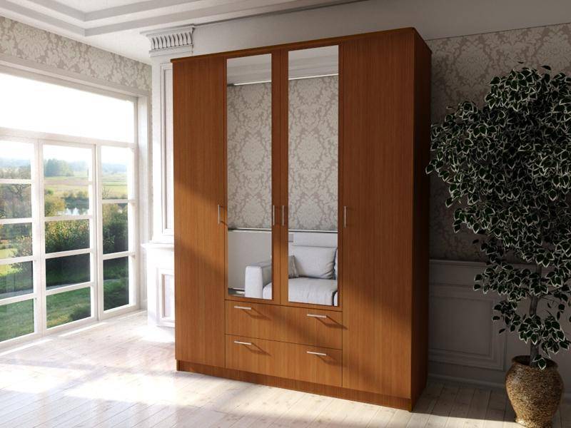 шкаф 4 створки с ящиками в Нижневартовске