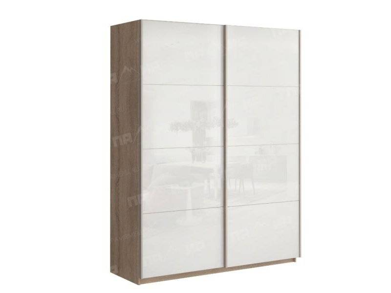 шкаф-купе браво сонома / лакобель белая в Нижневартовске