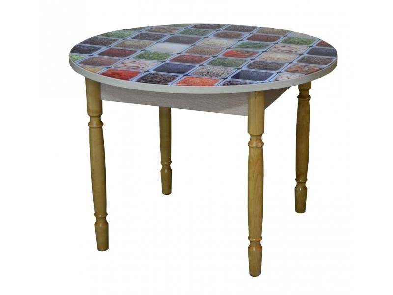 стол со-7 круглый стекло-фотопечать в Нижневартовске