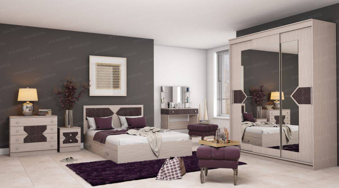 спальный гарнитур николь шимо светлый в Нижневартовске