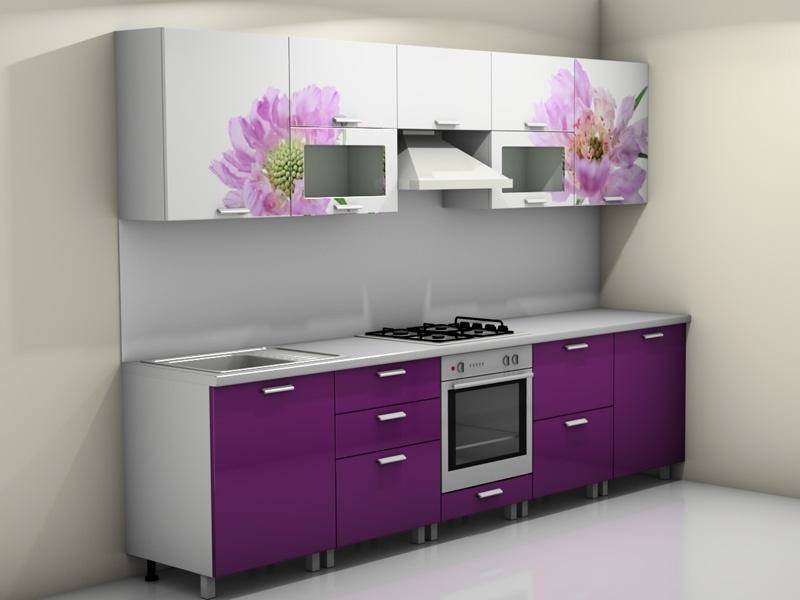 кухня прямая смак 20 с фотопечатью в Нижневартовске