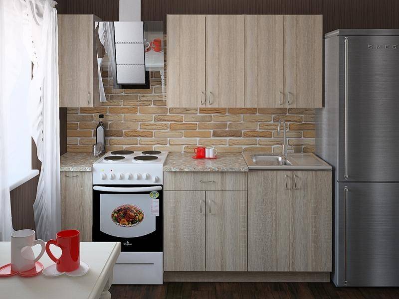 прямая светлая кухня валерия в Нижневартовске