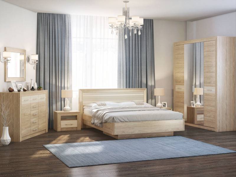 спальный гарнитур ника дуб сонома в Нижневартовске