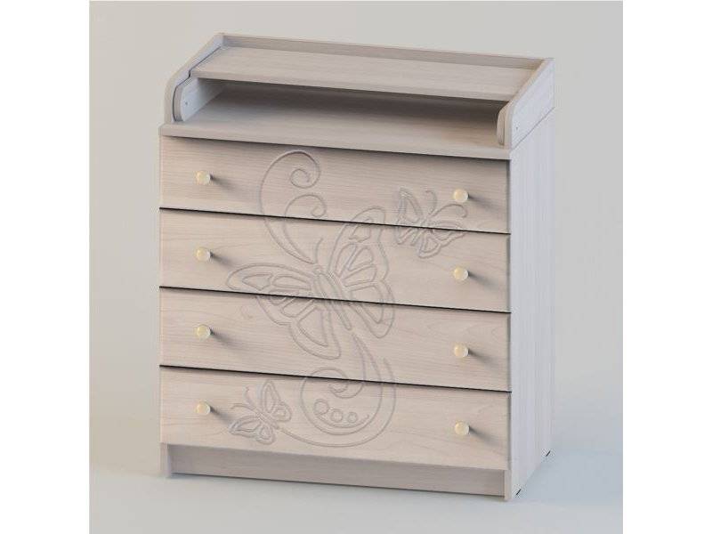 детский комод с фрезеровкой бабочка в Нижневартовске