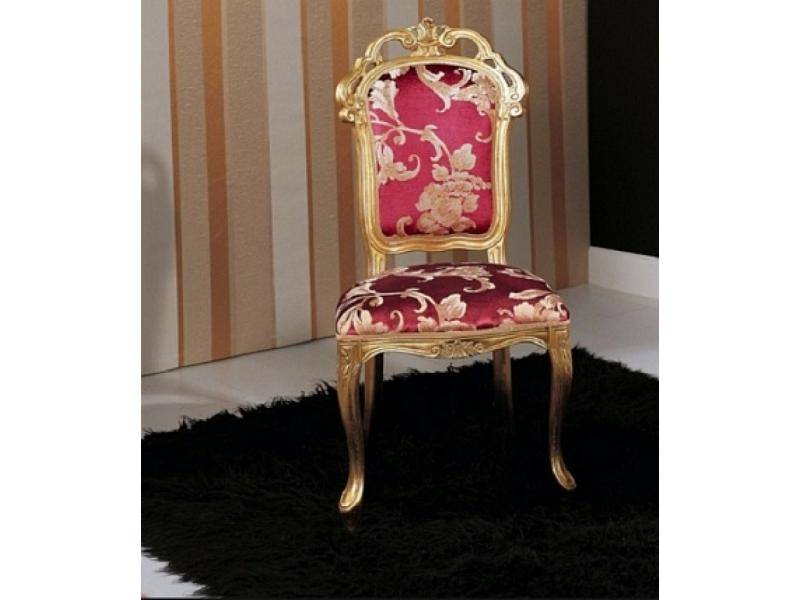 стул gold leaf золото/ ткань uph fenice vs 201 col 03 red в Нижневартовске