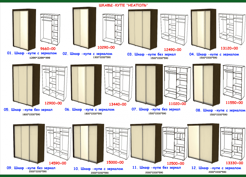 шкаф-купе неаполь в Нижневартовске