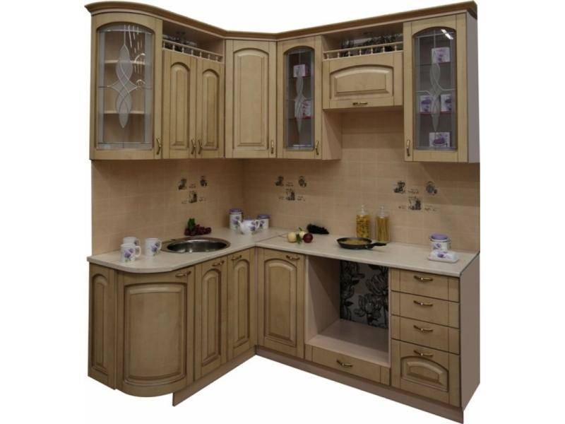 кухня угловая патина беленый дуб в Нижневартовске