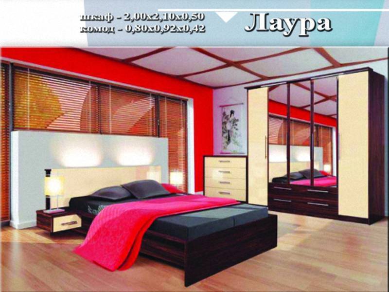 спальный гарнитур «лаура» в Нижневартовске
