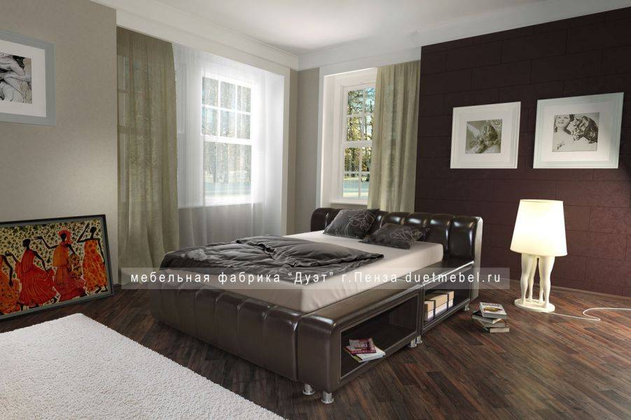 стильная кровать необычной формы кампари в Нижневартовске