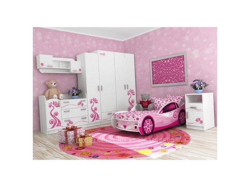 детский гарнитур из массива для девочек 030517 в Нижневартовске