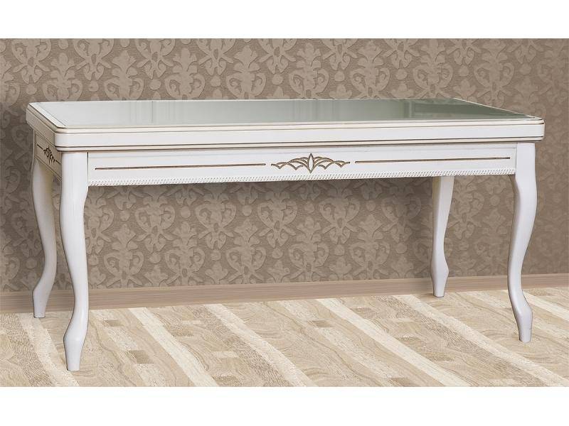 стол журнальный граф со стеклом эмаль в Нижневартовске