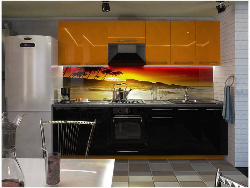 кухня прямая хизер пластик в Нижневартовске